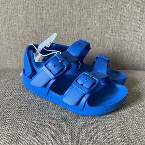 Cat & Jack Bright Blue Kids Sandals with Buckle Straps